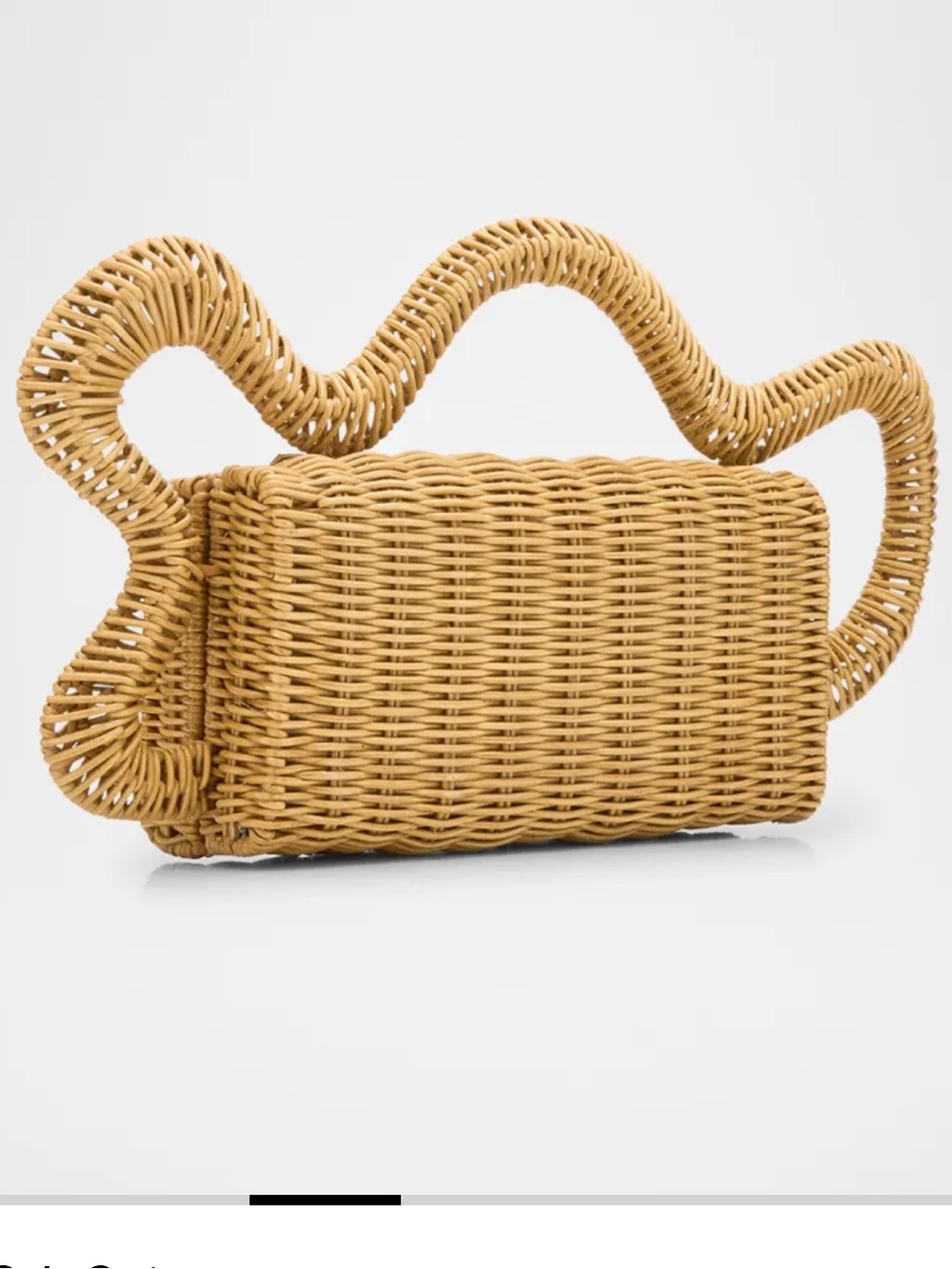 CULT GAIA Woven Rattan Handbag - Natural Tan - Picture 15 of 17
